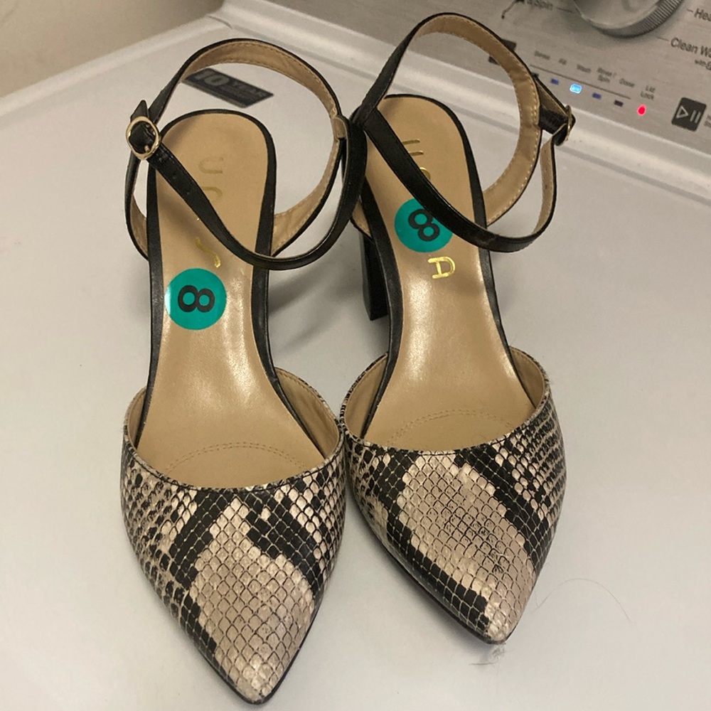 UNISA Snakeskin Patterned Heels (MAKE ME AN OFFER) never worn